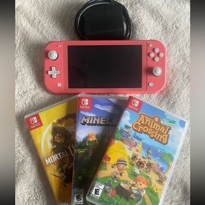 Nintendo switch lite coral